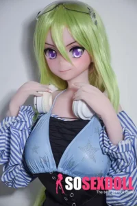 148cm 4ft9 Green Striped Hair Dress Sex Dolls Fantasy Sex Toys Hottest Sex Dolls