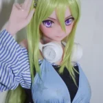 148cm 4ft9 Green Striped Hair Dress Sex Dolls Fantasy Sex Toys Hottest Sex Dolls