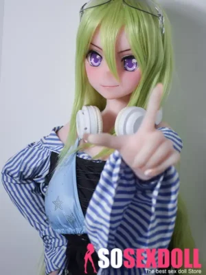148cm 4ft9 Green Striped Hair Dress Sex Dolls Fantasy Sex Toys Hottest Sex Dolls