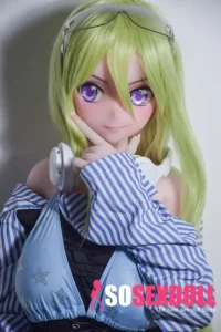 148cm 4ft9 Green Striped Hair Dress Sex Dolls Fantasy Sex Toys Hottest Sex Dolls