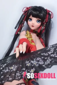 148cm 4ft9 Long Haired Retro Sex Dolls Unique Sex Toys