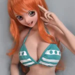 148cm 4ft9 Orange Curly Hair Sex Dolls Most Realistic Fantasy Sex Dolls