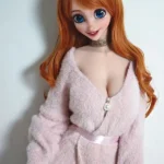 148cm 4ft9 Orange Curly Hair Sexy Love Dolls Realistic Life Size Dolls