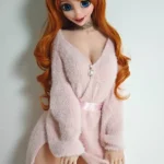 148cm 4ft9 Orange Curly Hair Sexy Love Dolls Realistic Life Size Dolls