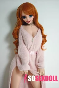 148cm 4ft9 Orange Curly Hair Sexy Love Dolls Realistic Life Size Dolls