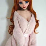 148cm 4ft9 Orange Curly Hair Sexy Love Dolls Realistic Life Size Dolls