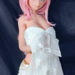 148cm 4ft9 Pink Haired Wedding Dress Sex Dolls Adult Toys Sex Game Dolls