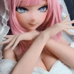 148cm 4ft9 Pink Haired Wedding Dress Sex Dolls Adult Toys Sex Game Dolls