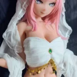 148cm 4ft9 Pink Haired Wedding Dress Sex Dolls Adult Toys Sex Game Dolls