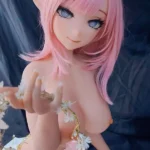 148cm 4ft9 Pink Haired Wedding Dress Sex Dolls Adult Toys Sex Game Dolls