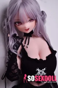 148cm 4ft9 Pink Purple Curly Hair Sex Dolls Full Body Sex Dolls