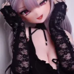 148cm 4ft9 Pink Purple Curly Hair Sex Dolls Full Body Sex Dolls