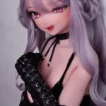 148cm 4ft9 Pink Purple Curly Hair Sex Dolls Full Body Sex Dolls