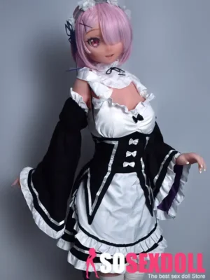 148cm 4ft9 Pink Short Haired Dress Sex Dolls Life Sized Sex Dolls Adult Sex Dolls
