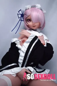148cm 4ft9 Pink Short Haired Dress Sex Dolls Life Sized Sex Dolls Adult Sex Dolls