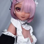 148cm 4ft9 Pink Short Haired Dress Sex Dolls Life Sized Sex Dolls Adult Sex Dolls