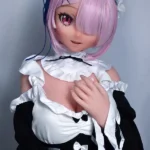 148cm 4ft9 Pink Short Haired Dress Sex Dolls Life Sized Sex Dolls Adult Sex Dolls