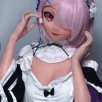 148cm 4ft9 Pink Short Haired Dress Sex Dolls Life Sized Sex Dolls Adult Sex Dolls