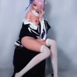 148cm 4ft9 Pink Short Haired Dress Sex Dolls Life Sized Sex Dolls Adult Sex Dolls