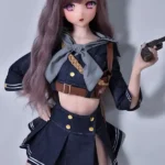 148cm 4ft9 Purple Hair Denim Skirt Sex Dolls Adult Toys Secret Sex Toys