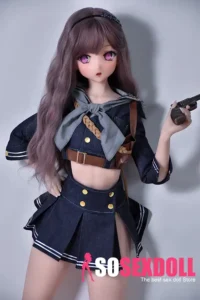 148cm 4ft9 Purple Hair Denim Skirt Sex Dolls Adult Toys Secret Sex Toys