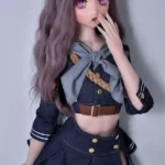 148cm 4ft9 Purple Hair Denim Skirt Sex Dolls Adult Toys Secret Sex Toys