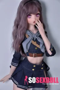 148cm 4ft9 Purple Hair Denim Skirt Sex Dolls Adult Toys Secret Sex Toys