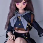 148cm 4ft9 Purple Hair Denim Skirt Sex Dolls Adult Toys Secret Sex Toys