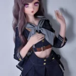 148cm 4ft9 Purple Hair Denim Skirt Sex Dolls Adult Toys Secret Sex Toys