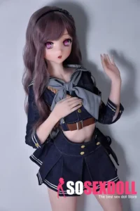 148cm 4ft9 Purple Hair Denim Skirt Sex Dolls Adult Toys Secret Sex Toys