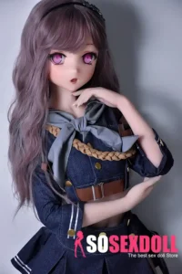 148cm 4ft9 Purple Hair Denim Skirt Sex Dolls Adult Toys Secret Sex Toys