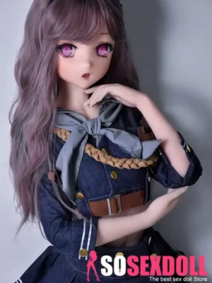 148cm 4ft9 Purple Hair Denim Skirt Sex Dolls Adult Toys Secret Sex Toys