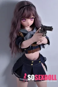 148cm 4ft9 Purple Hair Denim Skirt Sex Dolls Adult Toys Secret Sex Toys
