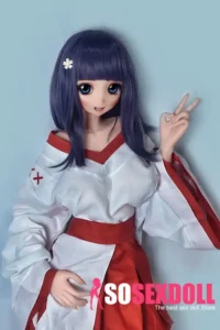 148cm 4ft9 Purple Haired Gentle Sex Dolls Love Dolls Cheap Sex Toys