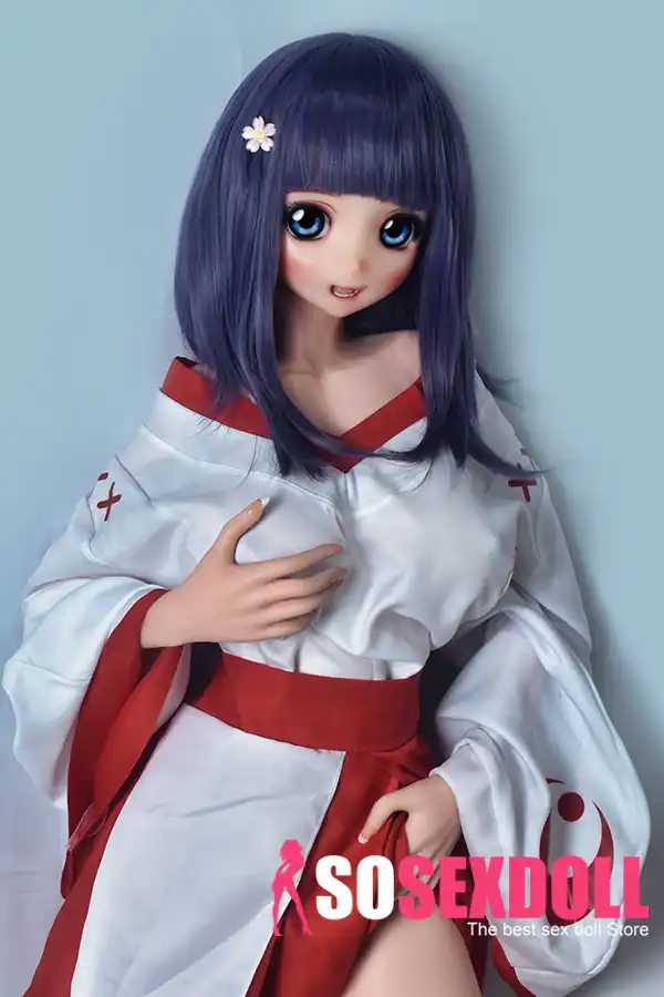148cm 4ft9 Purple Haired Gentle Sex Dolls Love Dolls Cheap Sex Toys