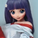 148cm 4ft9 Purple Haired Gentle Sex Dolls Love Dolls Cheap Sex Toys