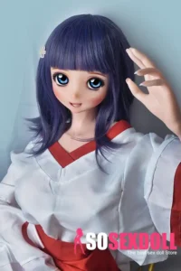 148cm 4ft9 Purple Haired Gentle Sex Dolls Love Dolls Cheap Sex Toys