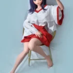 148cm 4ft9 Purple Haired Gentle Sex Dolls Love Dolls Cheap Sex Toys
