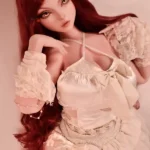 148cm 4ft9 Red Curly Hair Temperament Love Dolls Silicone Female Sex Dolls