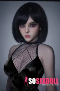 148cm 4ft9 Silicone Youthful Girl Short Hair Alluring Clothes Sex Doll