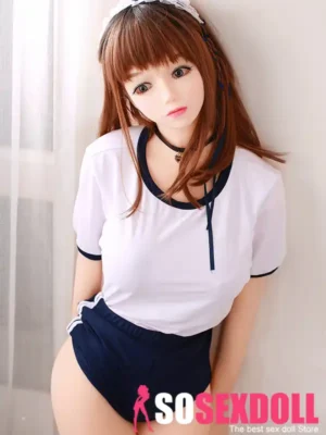 148cm 4ft9 TPE Gym Suit Fair Skin Sex Doll For Pleasure