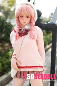 148cm 4ft9 TPE Pink Hair Schoolgirl Look Sex Doll In Stock(US Only)