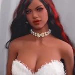 148cm 4ft9 TPE Seductive Busty Curvy Body Sex Doll 205 Head In White Gown