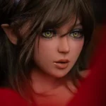 148cm 4ft9 TPE Sexy Santa Girl Round Busty Petite Body Sex Doll 4 Head