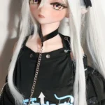 148cm 4ft9 White Hair Black Skirt Sex Dolls Life Like Dolls Silicone Sex Dolls Partners