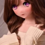 148cm Brown Curly Hair Sex Dolls Female Sex Dolls Breast Sex Toys
