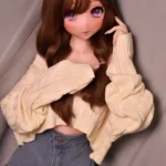 148cm Brown Curly Hair Sex Dolls Female Sex Dolls Breast Sex Toys