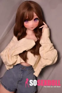 148cm Brown Curly Hair Sex Dolls Female Sex Dolls Breast Sex Toys