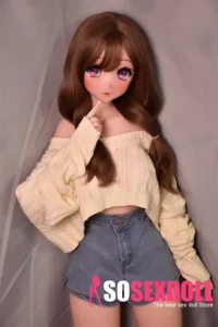 148cm Brown Curly Hair Sex Dolls Female Sex Dolls Breast Sex Toys