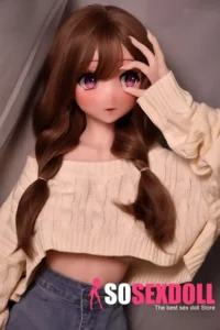 148cm Brown Curly Hair Sex Dolls Female Sex Dolls Breast Sex Toys